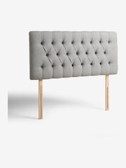 Wool Blend Grey Parisian Upholstered Headboard - Image 3 of 5