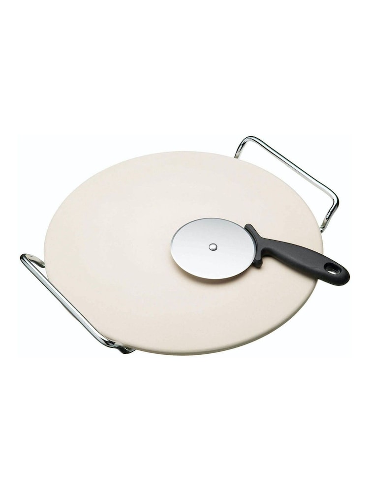 32cm Pizza Grigio pietra Stand & Cutter Set - Immagine 2 di 2