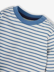 JoJo Maman Bébé Navy 2-Pack Highland Cow Appliqué & Stripe Baby Tops - Image 4 of 6