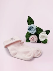 Babyblooms Pink 100% Cotton Bunny Welcome Baby Gift - Image 6 of 7