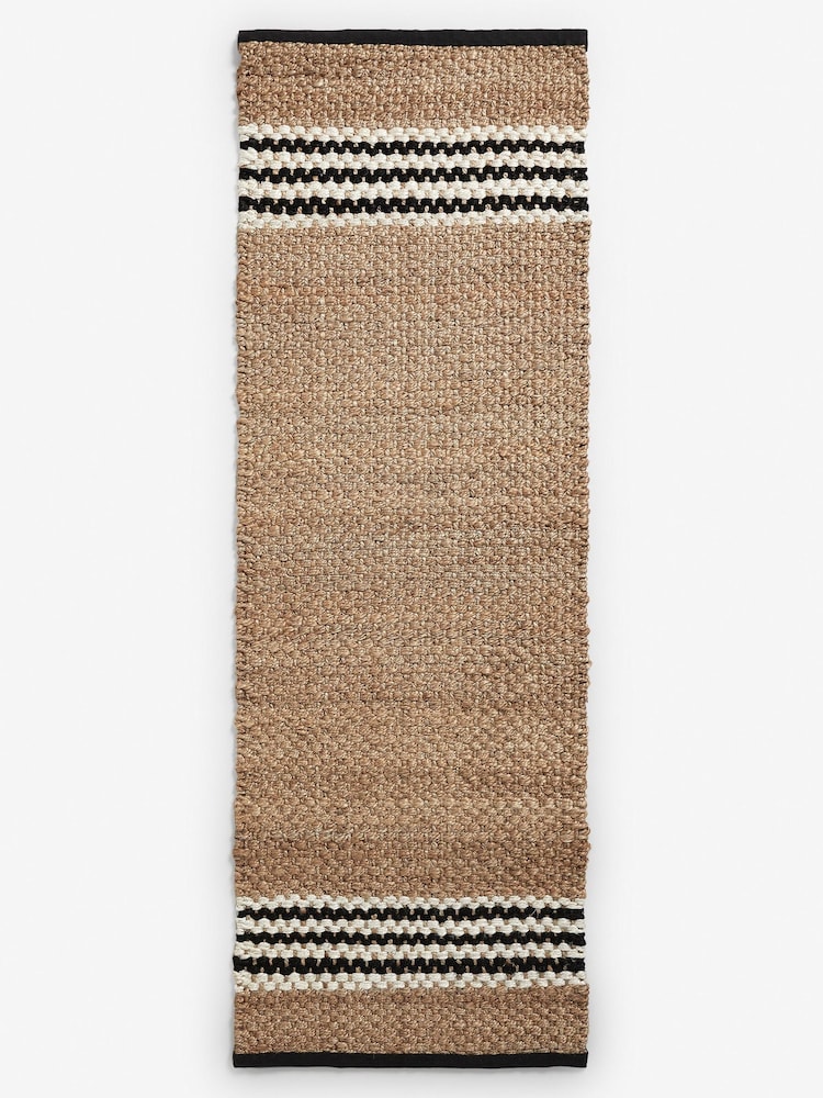 Natural Monty Stripe Jute Runner - Image 2 of 3