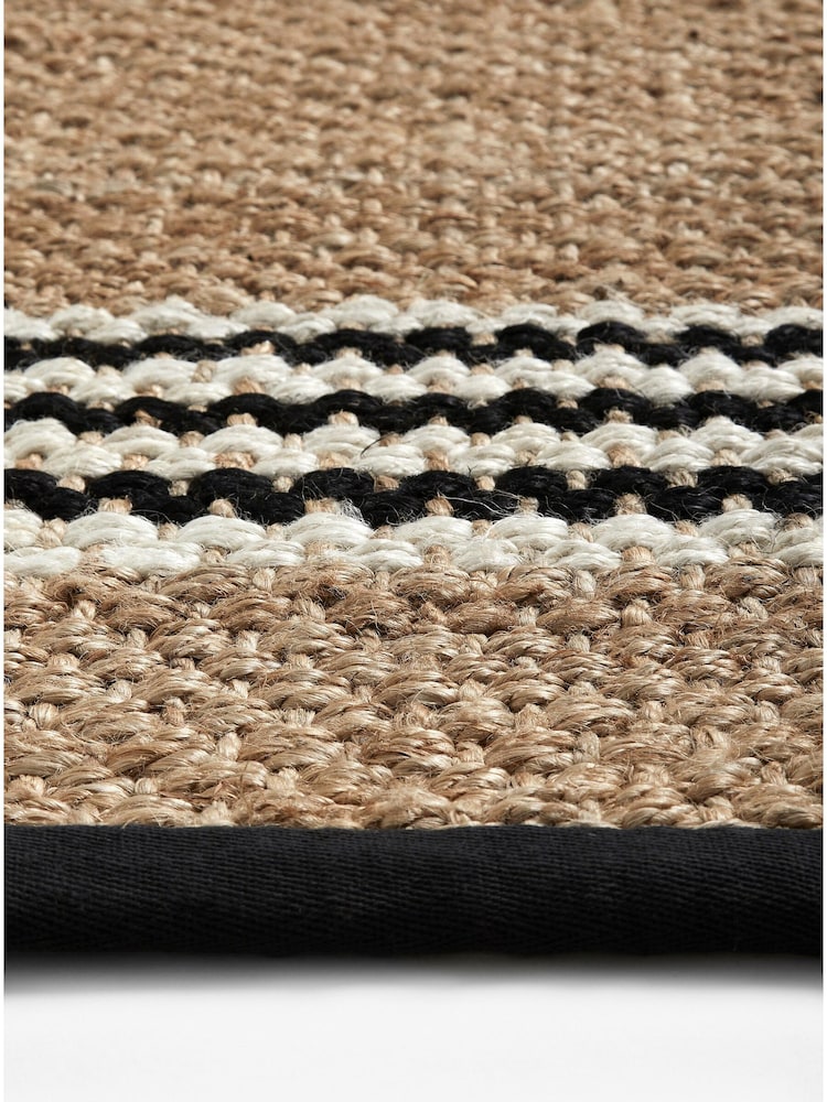Natural Monty Stripe Jute Runner - Image 3 of 3