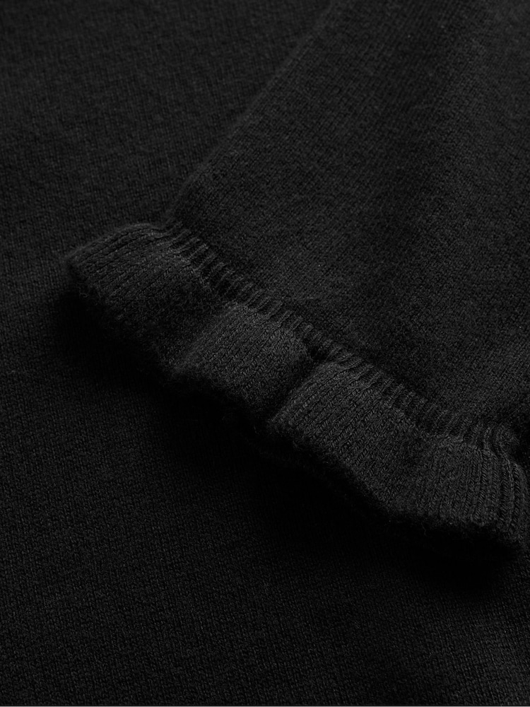 Boden Black Cotton Merino Frill Jumper - Image 6 of 6 Boden Black Cotton Merino Frill Jumper - Image 6 of 6