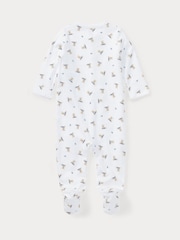 Polo Ralph Lauren White Baby Bear Sleepsuit - Image 2 of 2