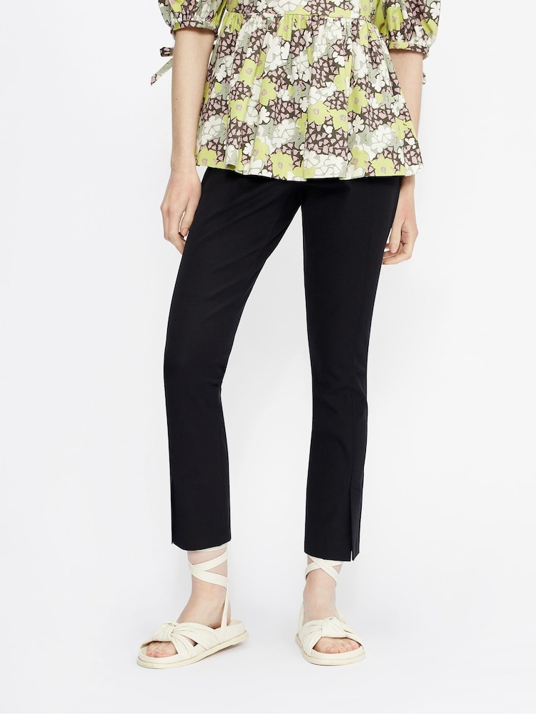 Ted Baker Black Ozete Split Front Detail Trousers - Image 2 of 4