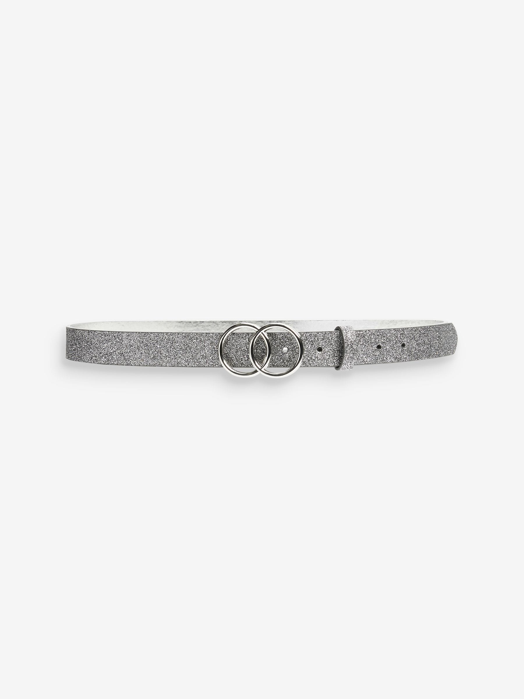 Ceinture pailletée argent deals