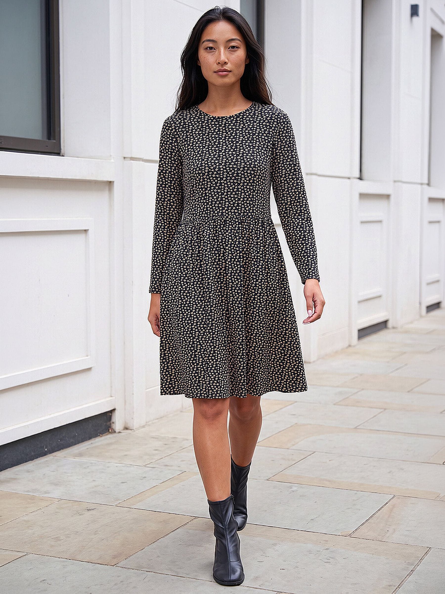 Roman Black Petite Stretch Dress - Image 4