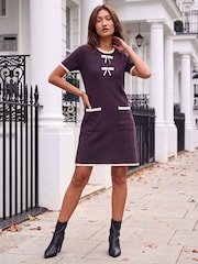 Vestido de punto con detalle de lazo Roman - Imagen 2 de 4