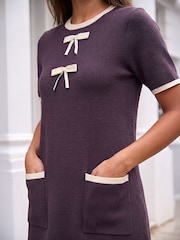 Vestido de punto con detalle de lazo Roman - Imagen 4 de 4