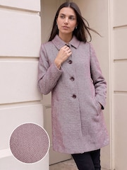 Roman Red Herringbone Dolly Coat - Image 1 of 4