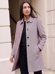 Roman Red Herringbone Dolly Coat - Image 2 of 4