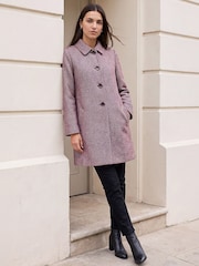 Roman Red Herringbone Dolly Coat - Image 3 of 4