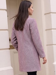 Roman Red Herringbone Dolly Coat - Image 4 of 4
