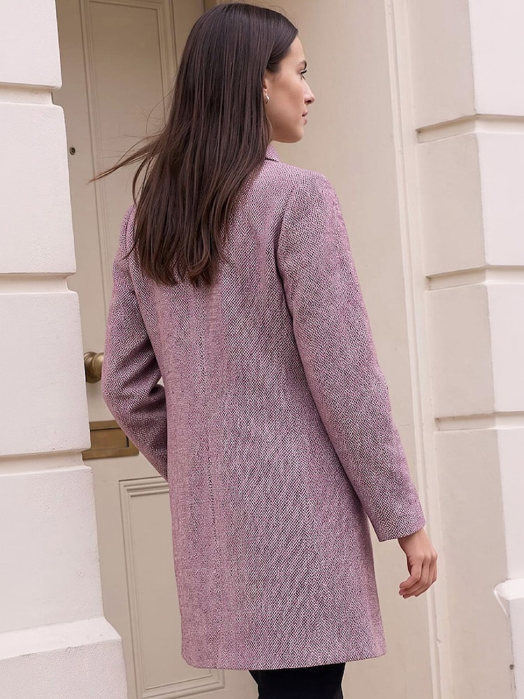 Roman Red Herringbone Dolly Coat - Image 4 of 4 Roman Red Herringbone Dolly Coat - Image 4 of 4