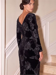 Roman Black Cornelli Shift Dress - Image 3 of 4