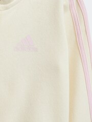 adidas Cream Sportswear Essentials Full-Zip Tracksuit - Image 2 of 3