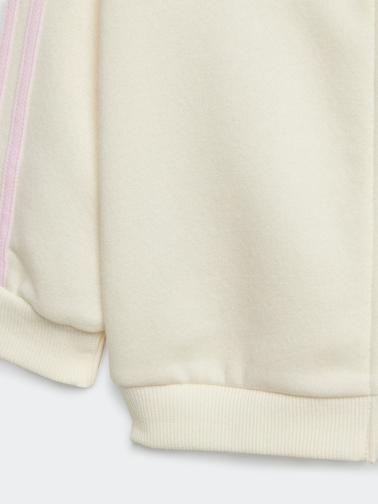 adidas Cream Sportswear Essentials Full-Zip Tracksuit - Image 3 of 3