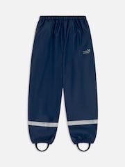 Muddy Puddles Navy Blue Rainy Day Waterproof Over Trousers - Image 2 of 2