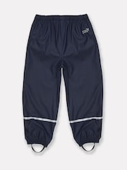 Muddy Puddles Navy Blue Rainy Day Waterproof Over Trousers - Image 4 of 4