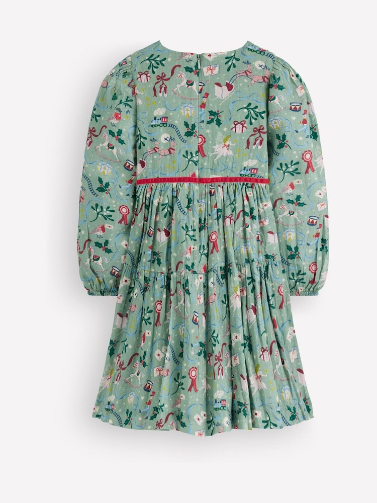 Boden Green Posie Twirly Woven Dress - Image 2 of 3 Boden Green Posie Twirly Woven Dress - Image 2 of 3