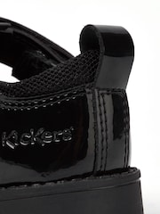 Kickers Black Infants Lachly T-Bar Patent Leather School Shoes - Image 7 of 7