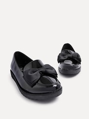 Linzi Black Cathy Platform Loafers with Large Bow - Image 4 of 5