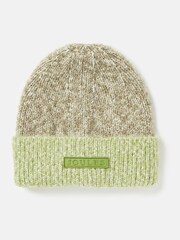 Joules Kids' Wanderer Green Knitted Beanie Hat - Image 1 of 5