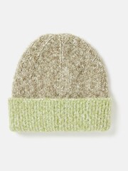 Joules Kids' Wanderer Green Knitted Beanie Hat - Image 2 of 5