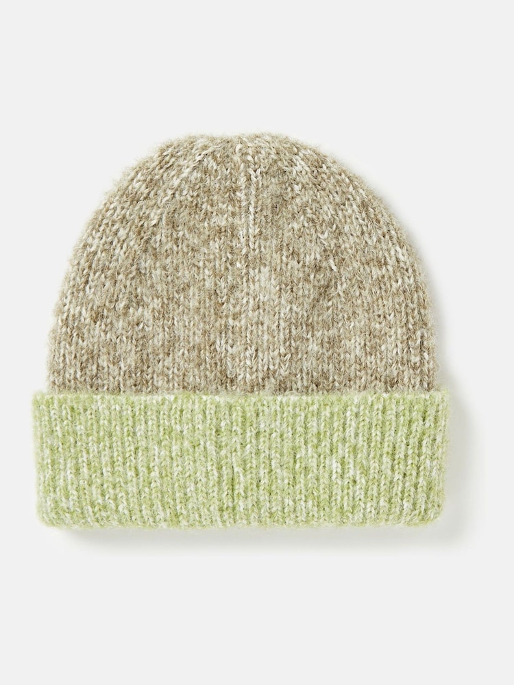 Joules Kids' Wanderer Green Knitted Beanie Hat - Image 2 of 5