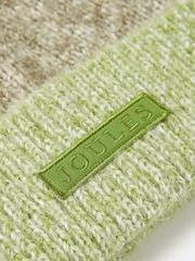 Joules Kids' Wanderer Green Knitted Beanie Hat - Image 3 of 5