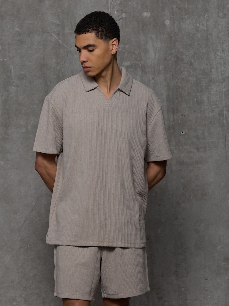 Kem Collection Textured Regular Fit Shorts - תמונה 1 מתוך 3 Kem Collection Textured Regular Fit Shorts - תמונה 1 מתוך 3