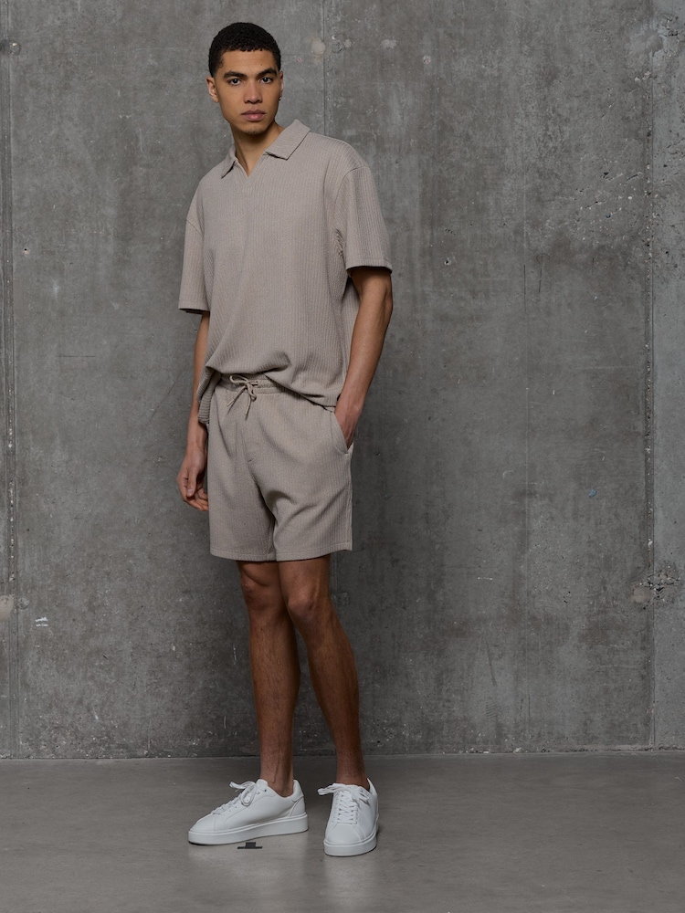 Kem Collection Textured Regular Fit Shorts - תמונה 2 מתוך 3 Kem Collection Textured Regular Fit Shorts - תמונה 2 מתוך 3