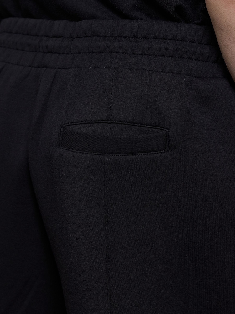 Kem Collection Black Regular Fit Open Hem Joggers - Image 4 of 4 Kem Collection Black Regular Fit Open Hem Joggers - Image 4 of 4