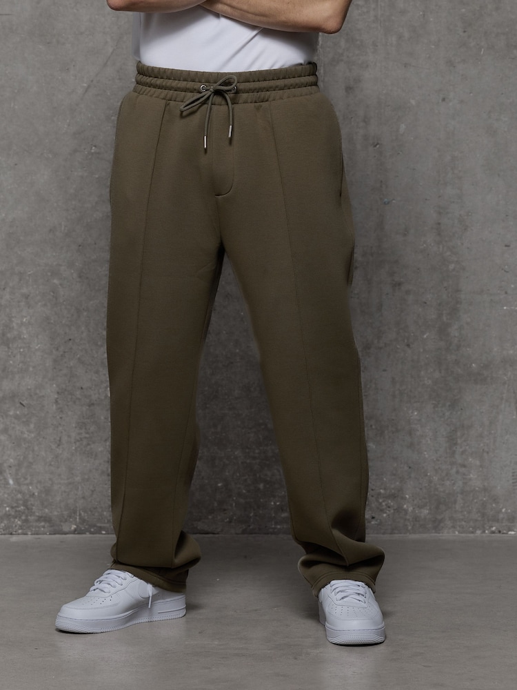 Kem Collection Green Regular Fit Open Hem Joggers - Image 1 of 5 Kem Collection Green Regular Fit Open Hem Joggers - Image 1 of 5