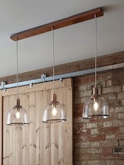 Copper Gloucester 3 Light Pendant Ceiling Light - Image 1 of 6