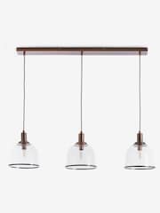 Copper Gloucester 3 Light Pendant Ceiling Light - Image 6 of 6