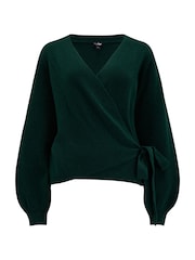 Pour Moi Green Elle Knit Ballet Jumper - Image 3 of 4