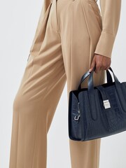 Radley London Medium Blue Sloane Street Faux Croc Effect Zip-Top Grab Bag - Image 2 of 5