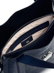 Radley London Medium Blue Sloane Street Faux Croc Effect Zip-Top Grab Bag - Image 5 of 5