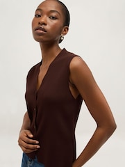 Hobbs Fran Knitted Vest - 5суретінің 3 суреті
