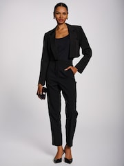 Jolie Moi Black Open Front Tailored Blazer - Image 6 of 6