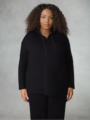Live Unlimited Black Curve Longline Hoodie - Image 1 of 3