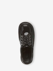 Kickers Black Patent Youth Lo Leather Shoes - Image 2 of 3