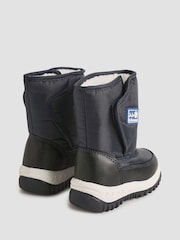 JoJo Maman Bébé Navy Cosy Snow Boots - Image 2 of 4