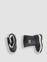 JoJo Maman Bébé Navy Cosy Snow Boots - Image 3 of 4