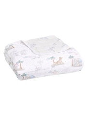 aden + anais White 100% Cotton Blanket - Image 3 of 4