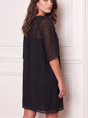 Roman Black Petite Hotfix Tunic Dress - Image 3 of 4