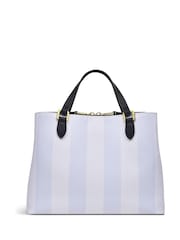 Radley London Medium Palace Gardens Stripe Zip-Top Multiway White Bag - Image 2 of 6