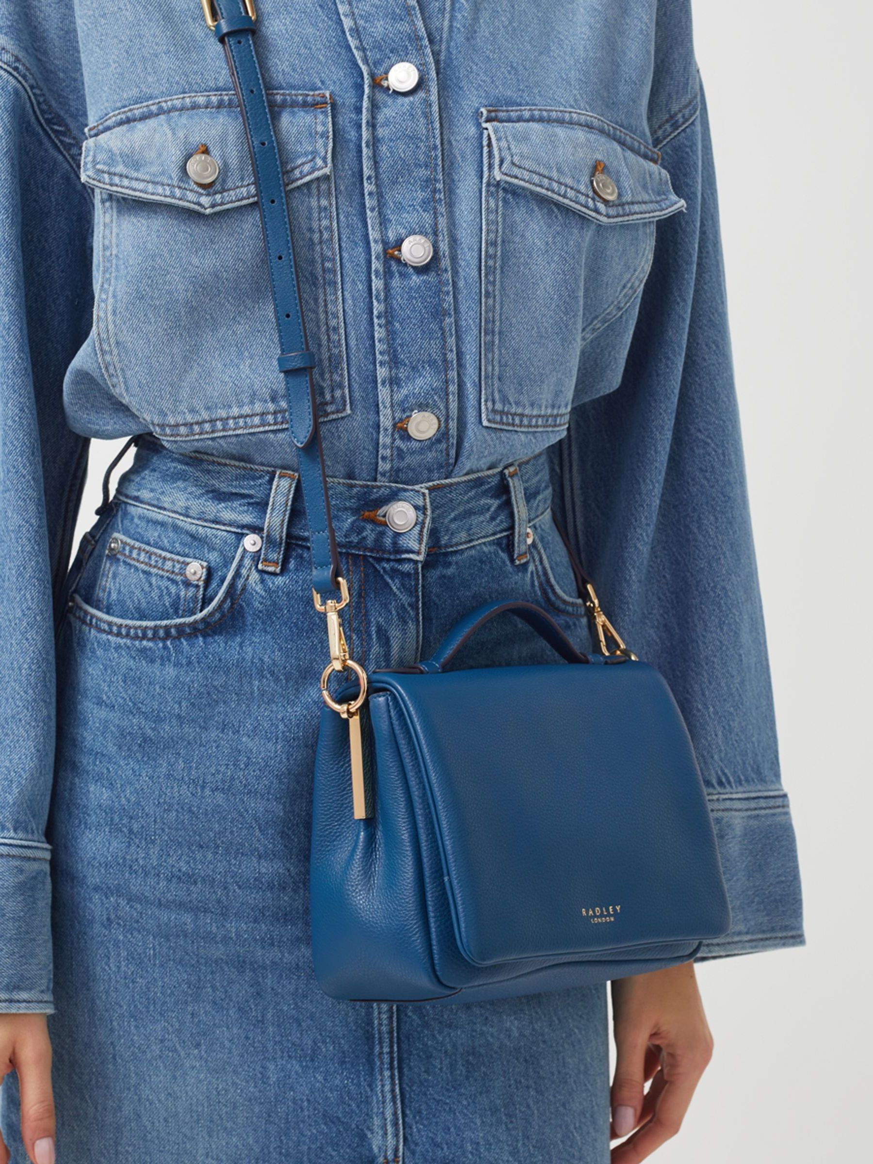 Radley blue handbag deals