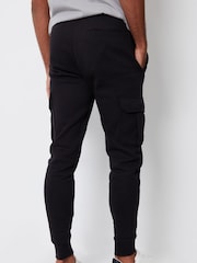 Threadbare Black Cargo Style Joggers - Image 2 of 4